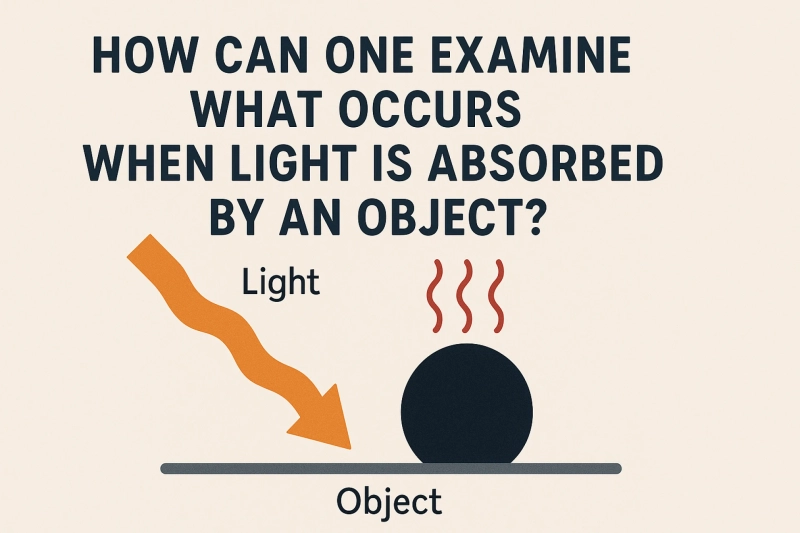 How Can One Examine What Occurs When Light Is Absorbed By an Object?