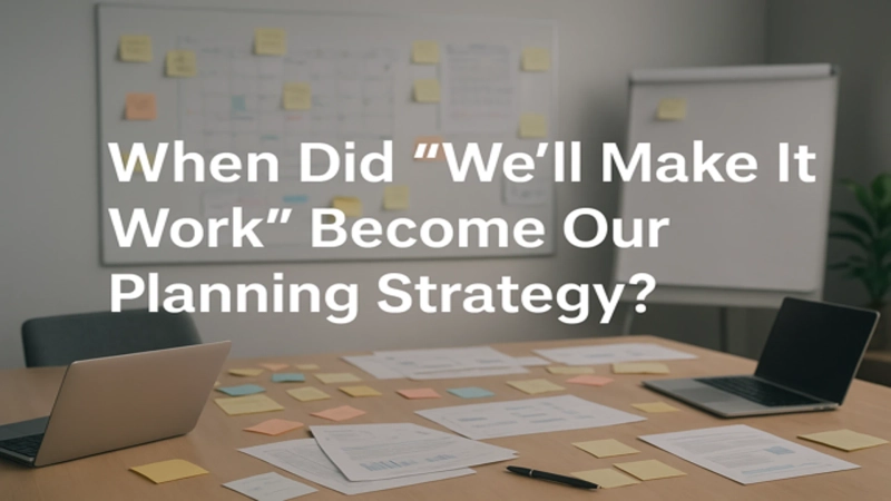 When Did “We’ll Make It Work” Become Our Planning Strategy?