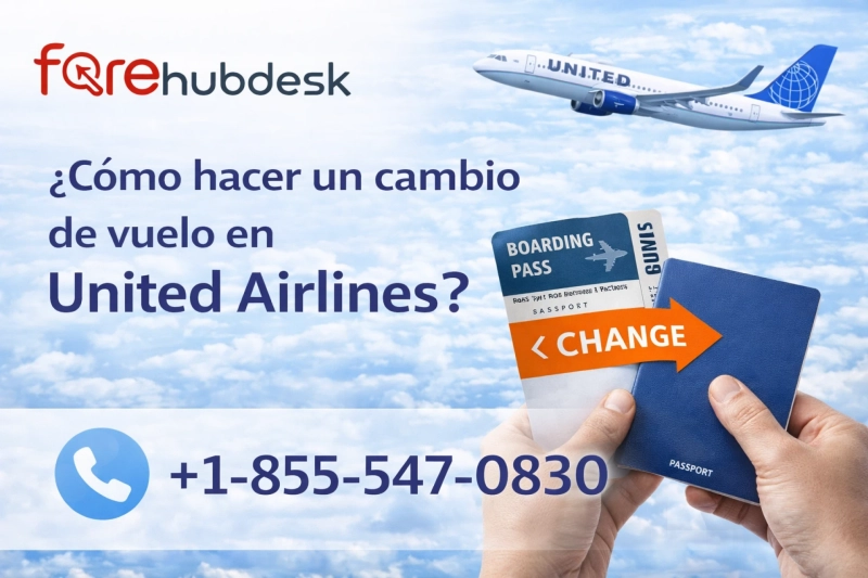 ¿Cómo hacer un cambio de vuelo en United Airlines?