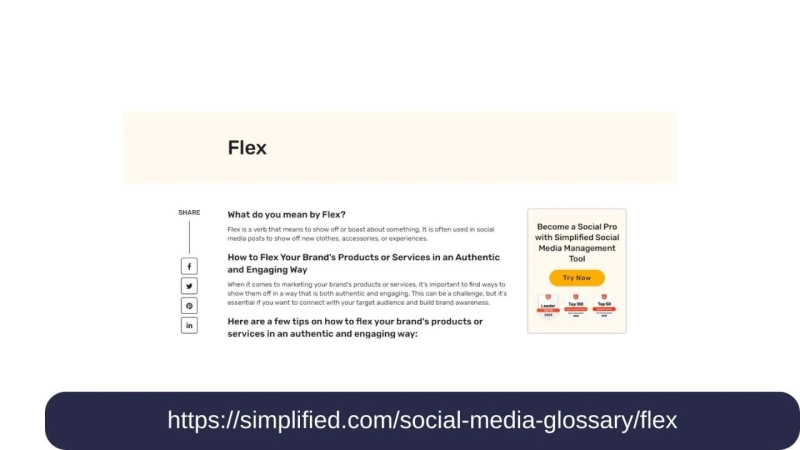 Exploring the Significance of Flex in Social Media Glossary | Simplified