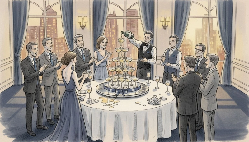 Champagne Glass Tower Experiences That Transform Corporate & Wedding Events