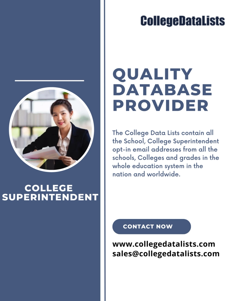 Superintendent Email List for Marketing Champaign