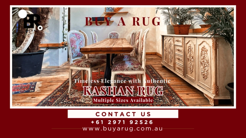 Timeless Elegance with Authentic Kashan Rug – Multiple Sizes Available at Buy A Rug