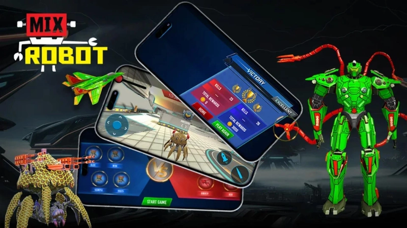 Robot Mech Battle & Survival: The Ultimate Addicting Game with No Ads