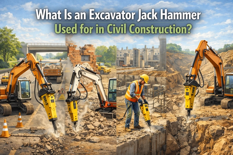 What Is an Excavator Jack Hammer Used for in Civil Construction?