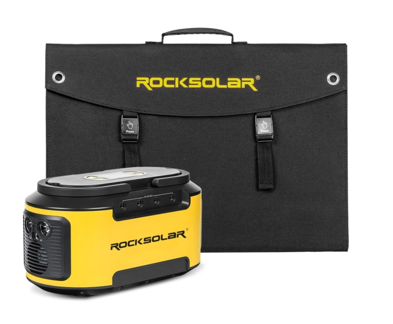 “ROCKSOLAR” Premium Quality Portable Solar Generator Kit Near Me