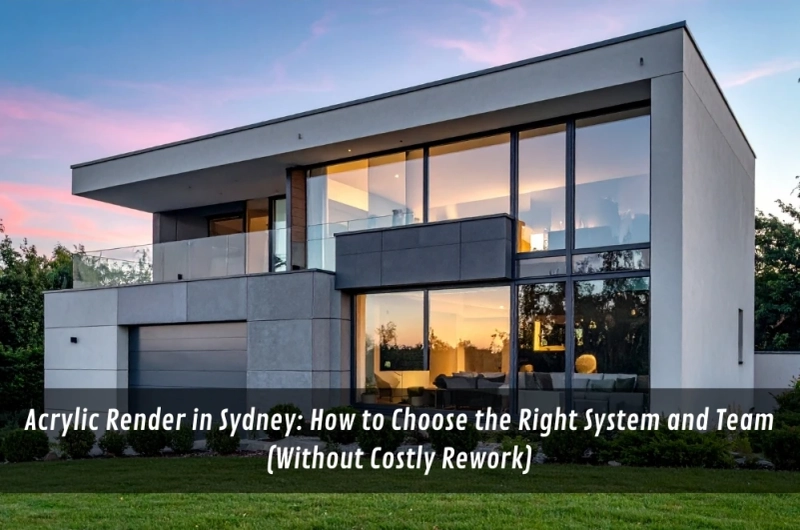 Acrylic Render in Sydney: How to Choose the Right System and Team (Without Costly Rework)