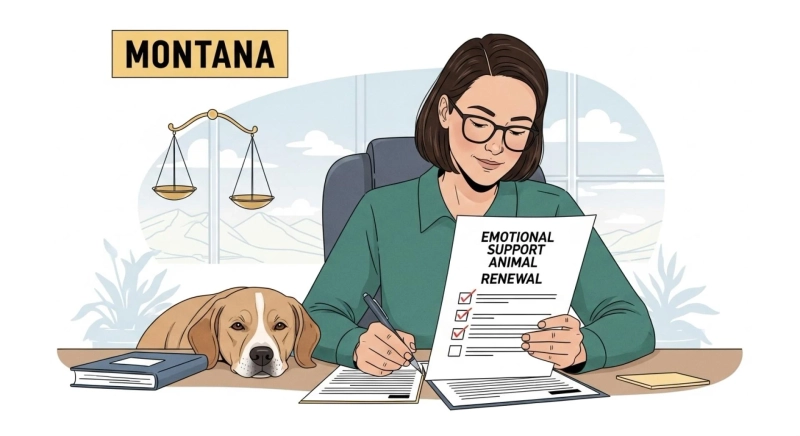 Montana ESA Letter Annual Renewal Process Step by Step Guide