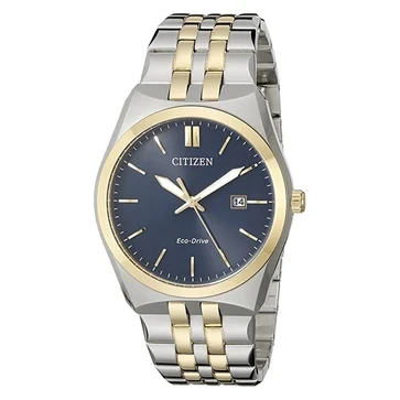 What is the perfect wristwatch for you? Citizen Mens Corso Eco-drive Blue Dial Two-tone Stainless Steel Band Quartz Watch