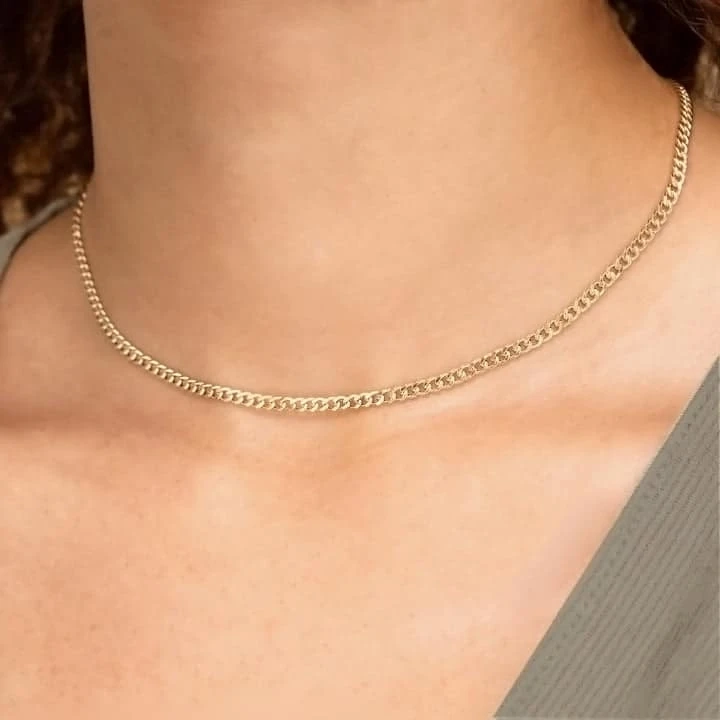 Gold Curb Chain Necklace will look Stylish and Elegant