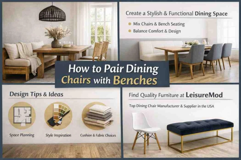 How to Pair Dining Chairs with Benches: A Complete Design Guide for a Stylish Dining Space