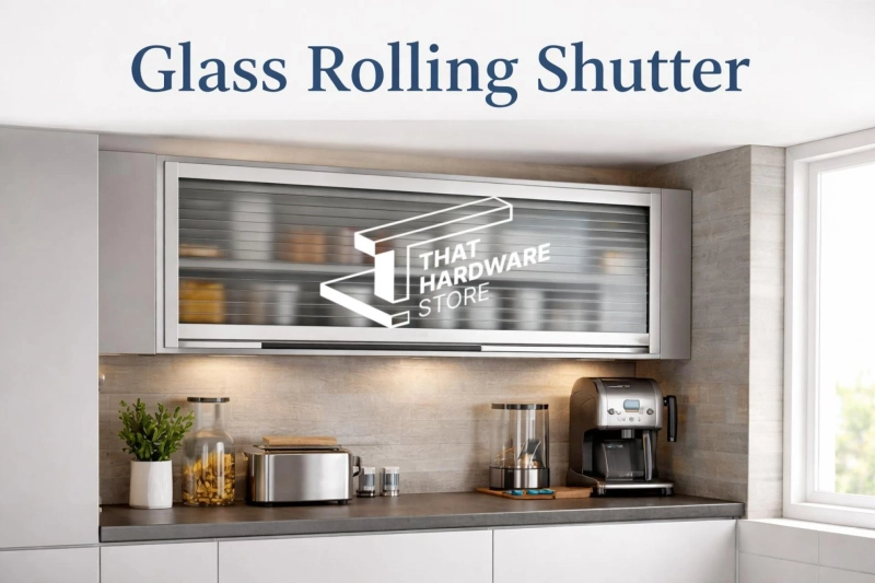 Glass Rolling Shutters for Kitchen Cabinets