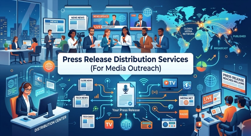 Press Release Distribution Services For Media Outreach