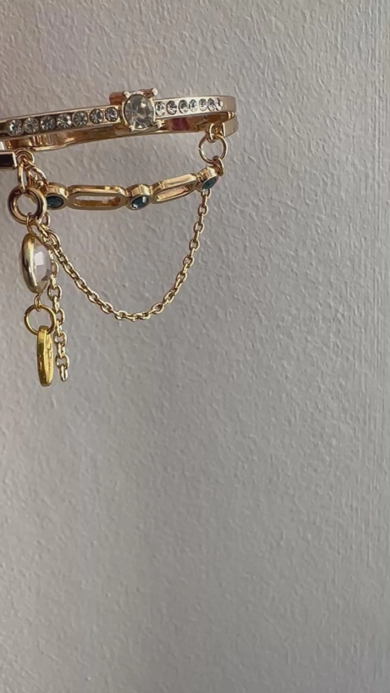 The Layered Drop Diamante Bangle: A Statement of Elegance, Movement & Modern Luxury