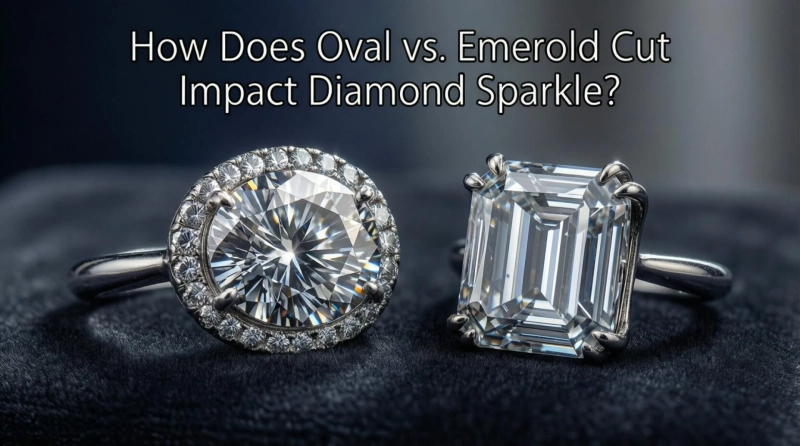 How Does Oval vs. Emerald Cut Impact Diamond Sparkle