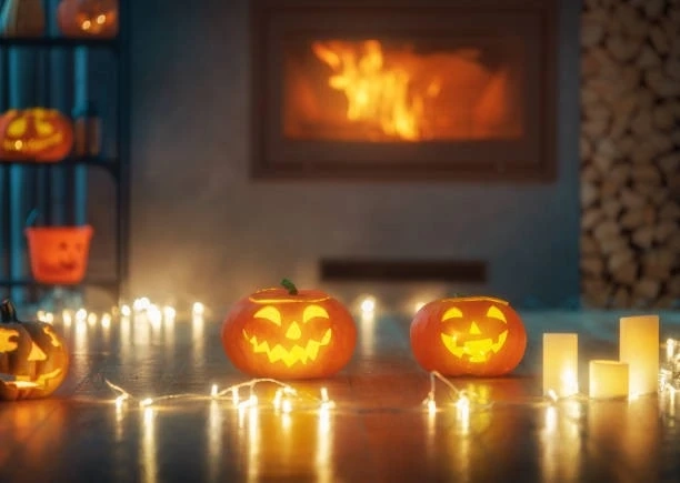 7 Ways to Decorate Your Fireplace for Halloween