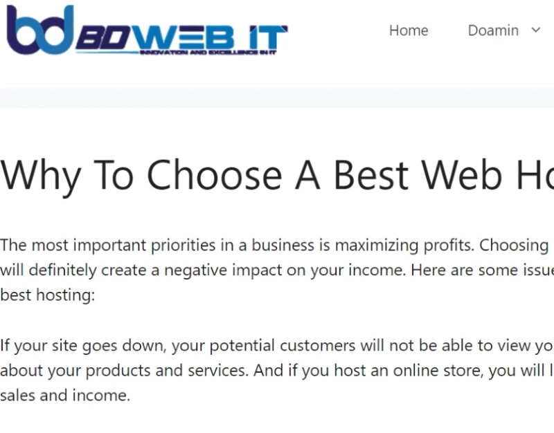 Why To Choose A Best Web Hosting?