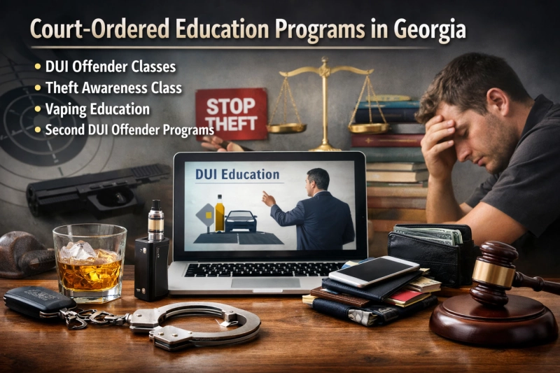 Court-Ordered Awareness and Education Programs in Georgia