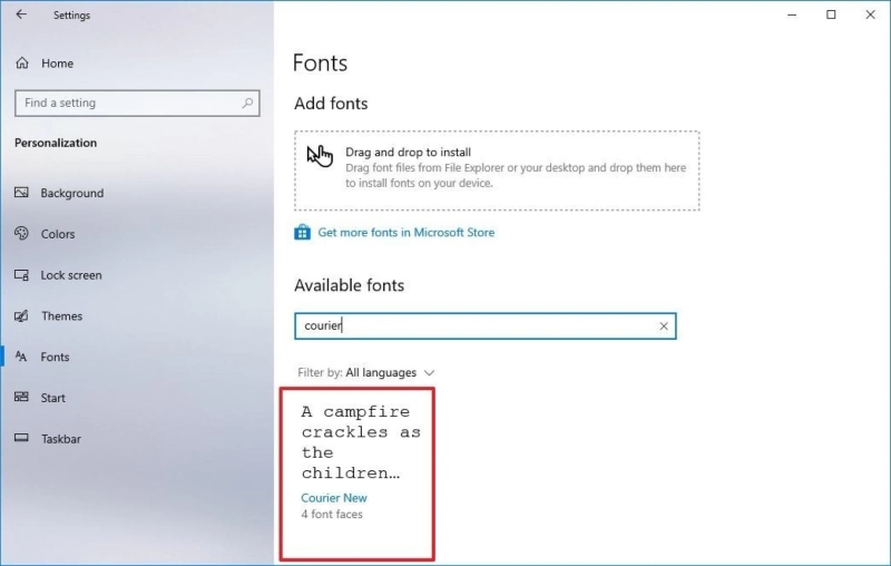 How to Change Default System Font on Windows 10