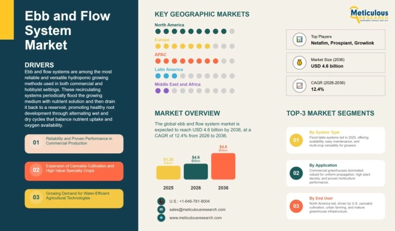 Ebb and Flow System Market: Global Insights, Growth Drivers, and Regional Outlook (2026–2036)