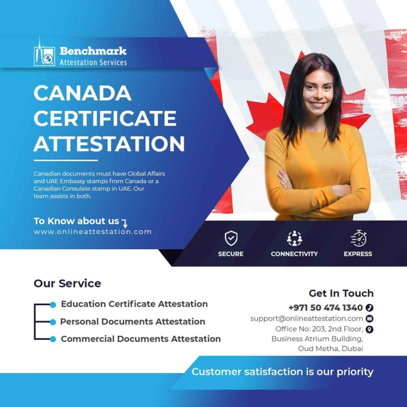 HOW CAN YOU ATTEST CANADA CERTIFICATE IN UAE