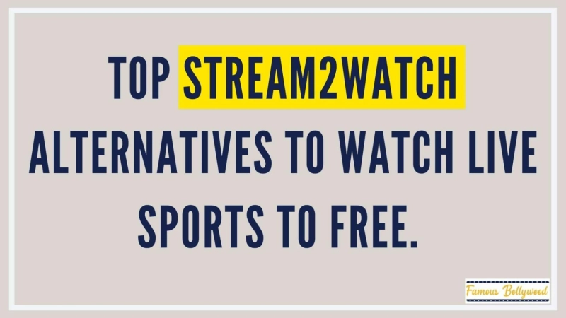 Top Stream2Watch Alternatives to Watch Live Sports to Free