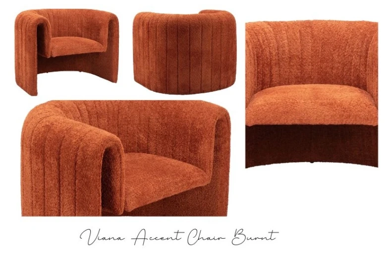 Why the Viana Accent Chair Burnt Is the Perfect Blend of Comfort and Elegance