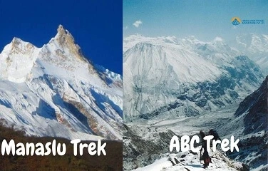 How different are the treks to Annapurna Base Camp and the Manaslu Circuit