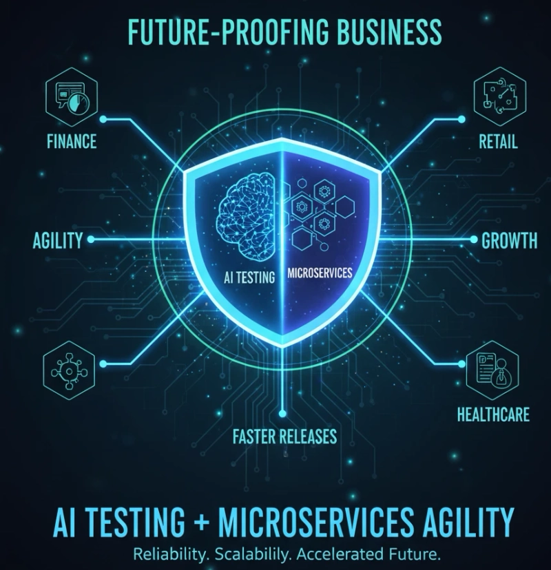 Future-Proofing Business: AI Testing Meets Microservices Agility