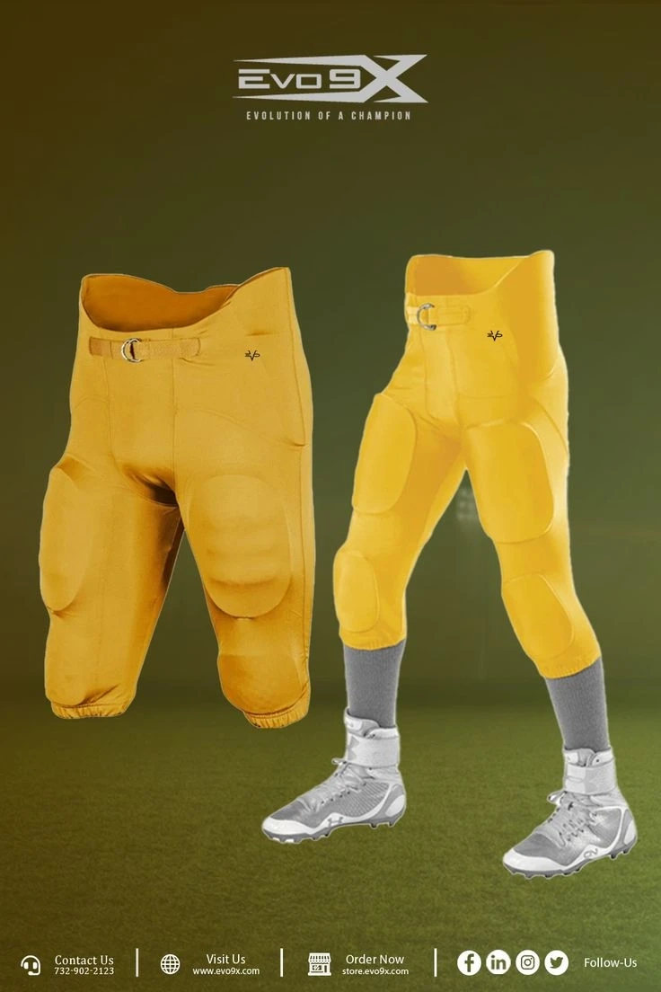 Get Durable and Comfortable EVO9X Custom Football Pants