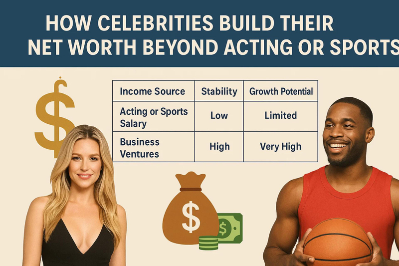 How Celebrities Actually Build Their Net Worth Beyond Acting or Sports