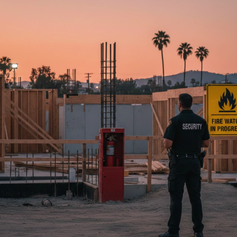 Why Is Fire Watch Security Essential for Construction Sites in West Covina?
