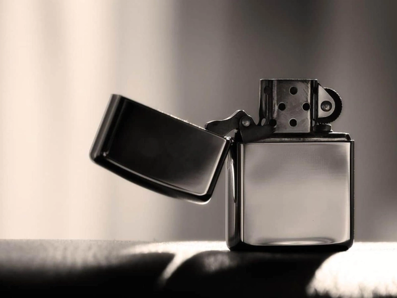 A BROKEN CIGARETTE LIGHTER