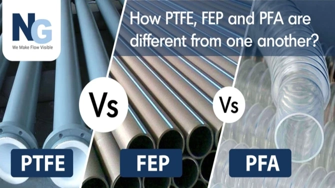 How PTFE, FEP and PFA are different from one another?
