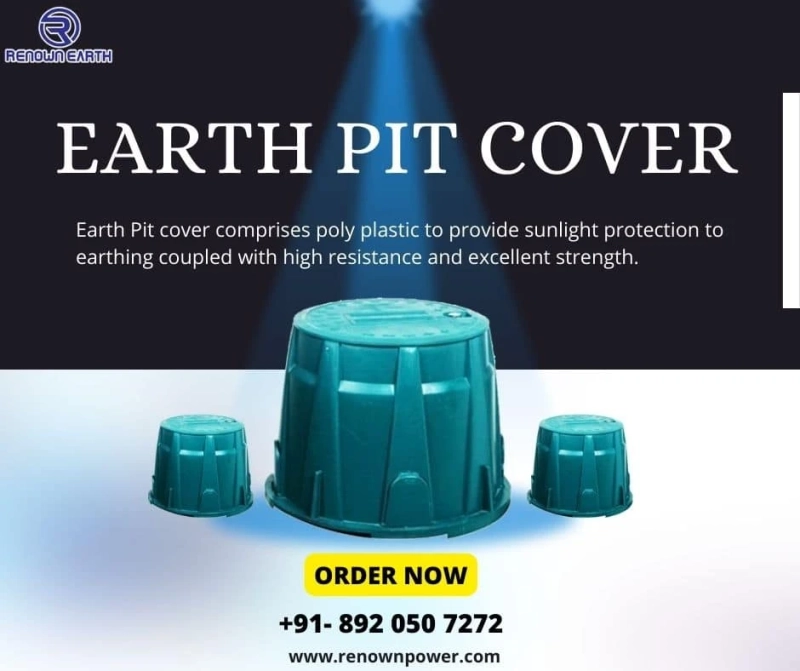 How does earth pit cover maintain resistance on earth?