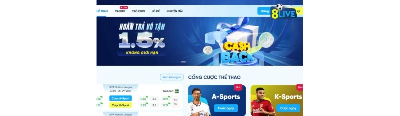 8LIVE | Link Vào 8live Nhà Cái Cá Cược Uy Tín