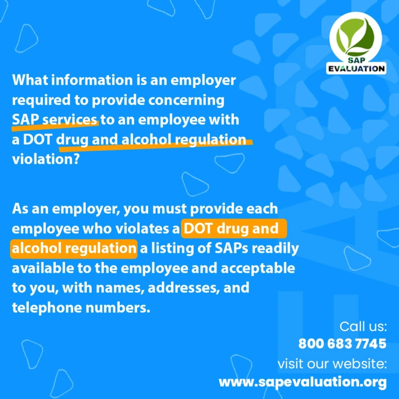 #30067 *SAP Evaluation* & *DOT SAP Program near me* starts at $255