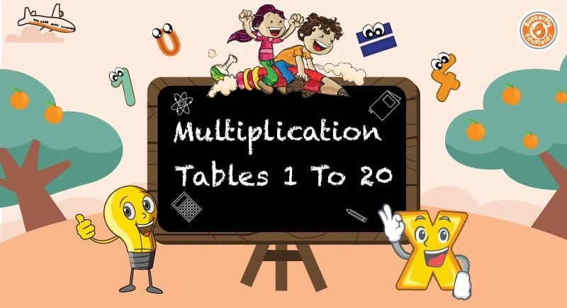 Tables 1 to 20
