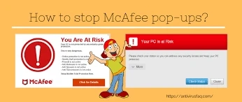 How to stop McAfee pop-ups