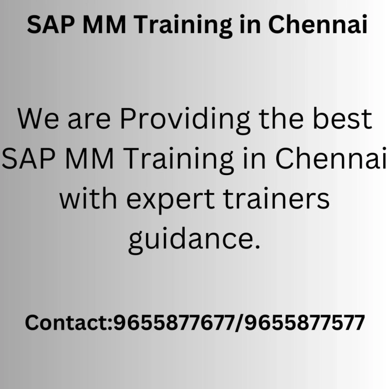 SAP MM Course in Chennai