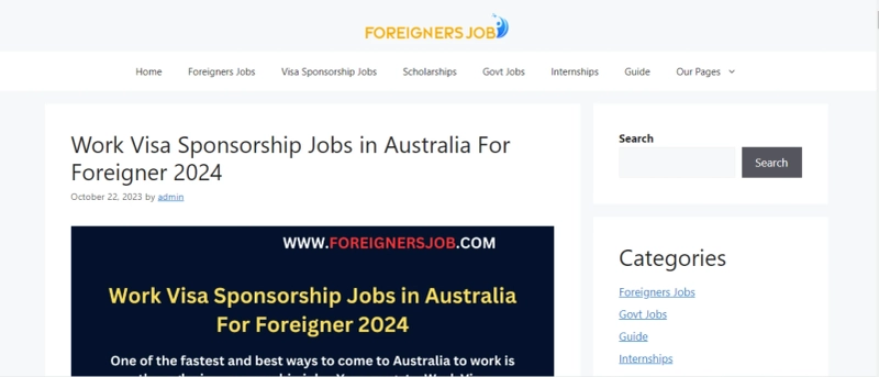 Foreignersjob: Your Gateway to International Career Opportunities, Scholarships, and Government Positions