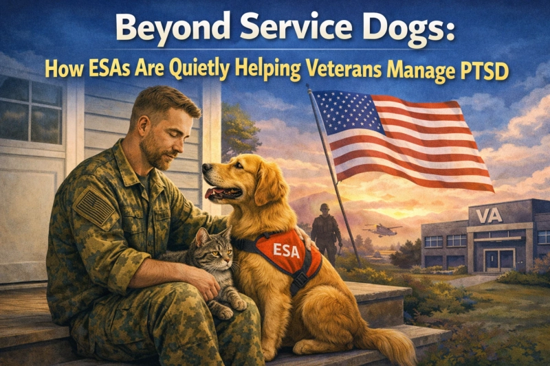 Beyond Service Dogs: How ESAs Are Quietly Helping Veterans Manage PTSD