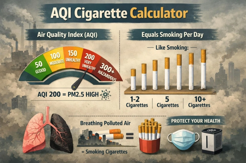 AQI Cigarette Calculator: Understanding Air Pollution Like Smoking