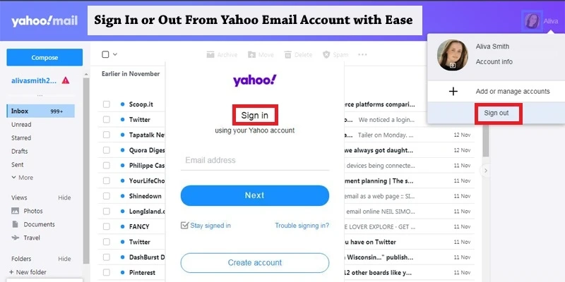 Sign In or Out From Yahoo Email Account with Ease