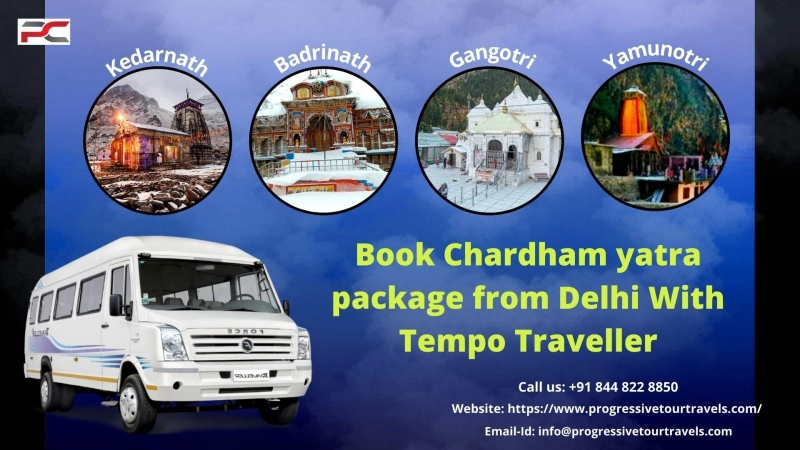 Book Chardham yatra package from Delhi With Tempo Traveller