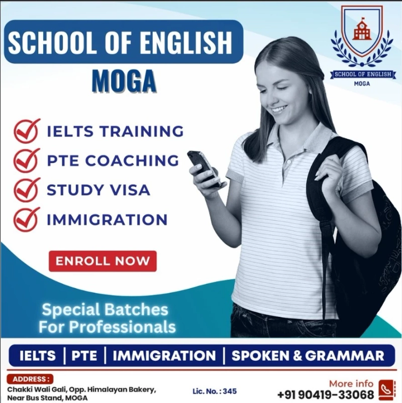 School of English Moga - IELTS and PTE