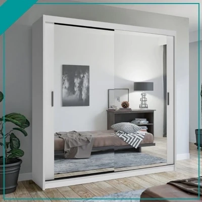 Buy Reasonable CHICAGO WHITE WARDROBE | MN Furniture UK