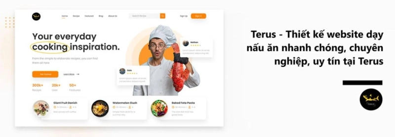 Thiết Kế Website Dạy Nấu Ăn Độc Đáo, Chất Lượng