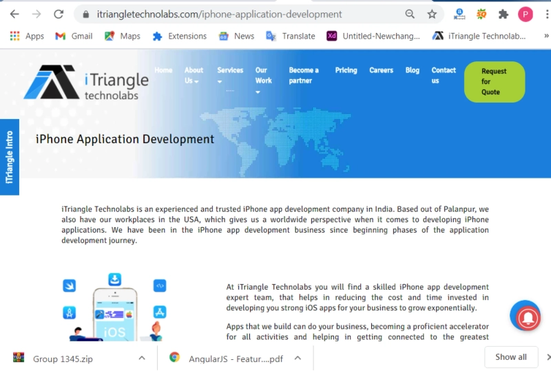 Iphone Application Development Company in India and USA | iTriangle Technolabs