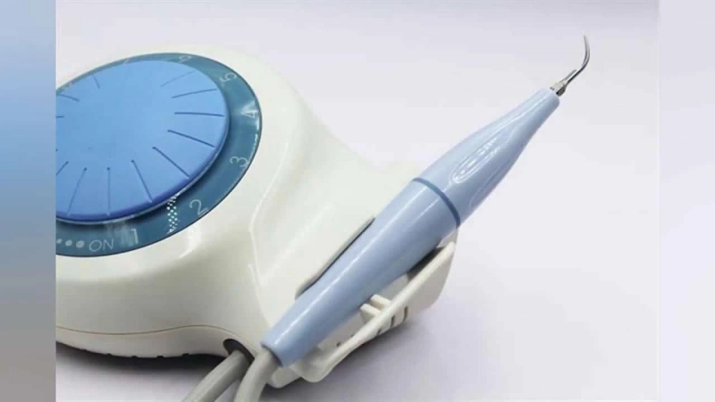 Scalers that use ultrasonic waves to remove deposits from the root surfaces of teeth